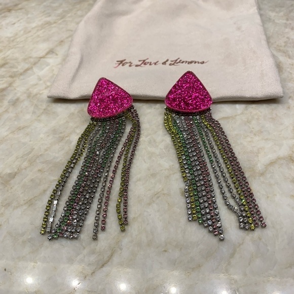 For Love and Lemons Azalea Crystal Earrings - Picture 4 of 7